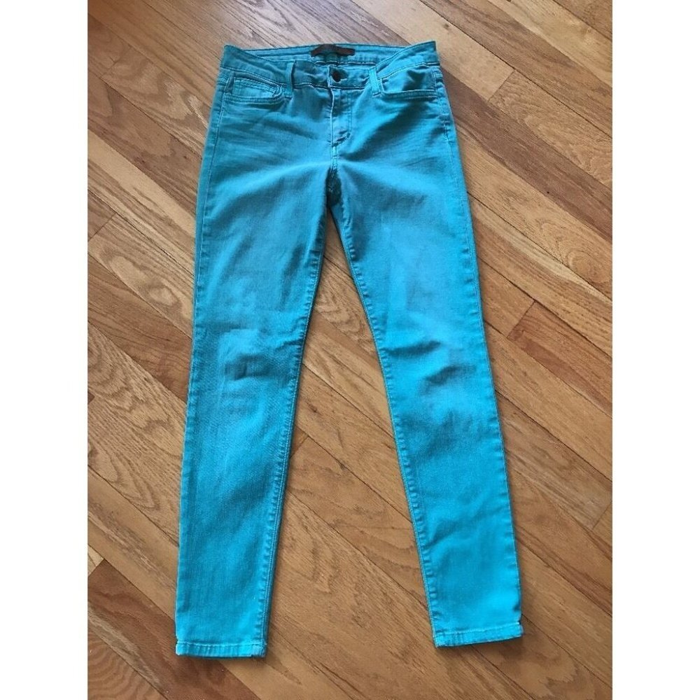 JOE'S JEAN 27 Aqua Blue Skinny Ankle Jeans - Picture 2 of 10